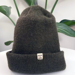 Bridge & Burn forest green wool watch cap beanie